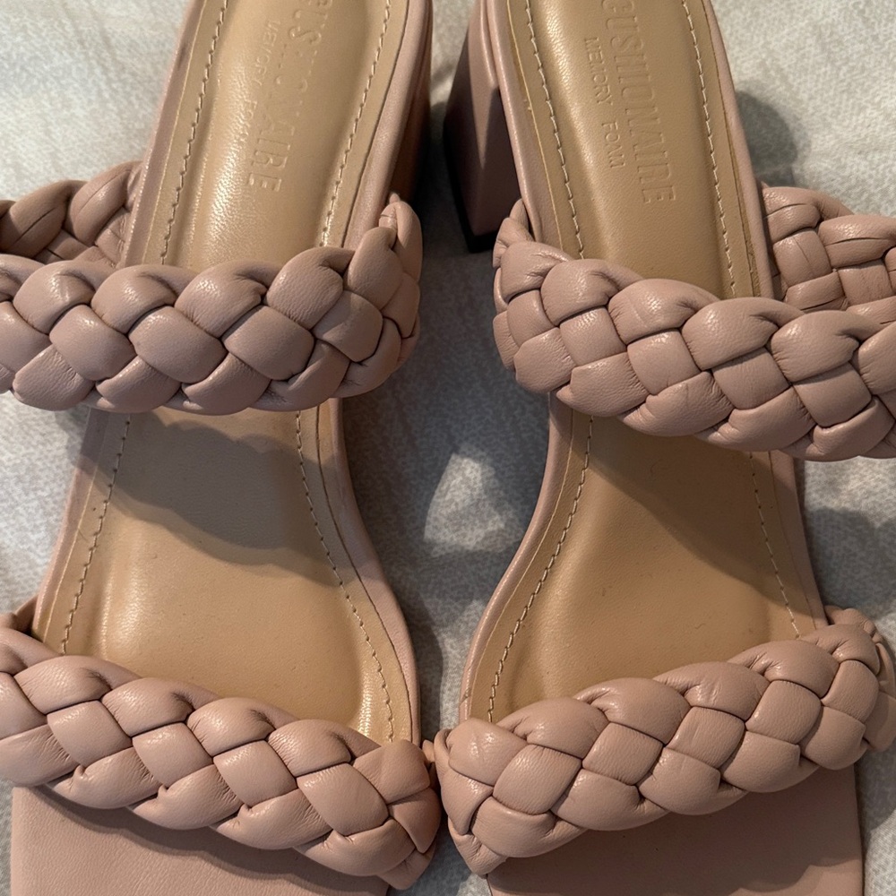 Onyx Blush/Nude Braided Sandals - Picture 5 of 6